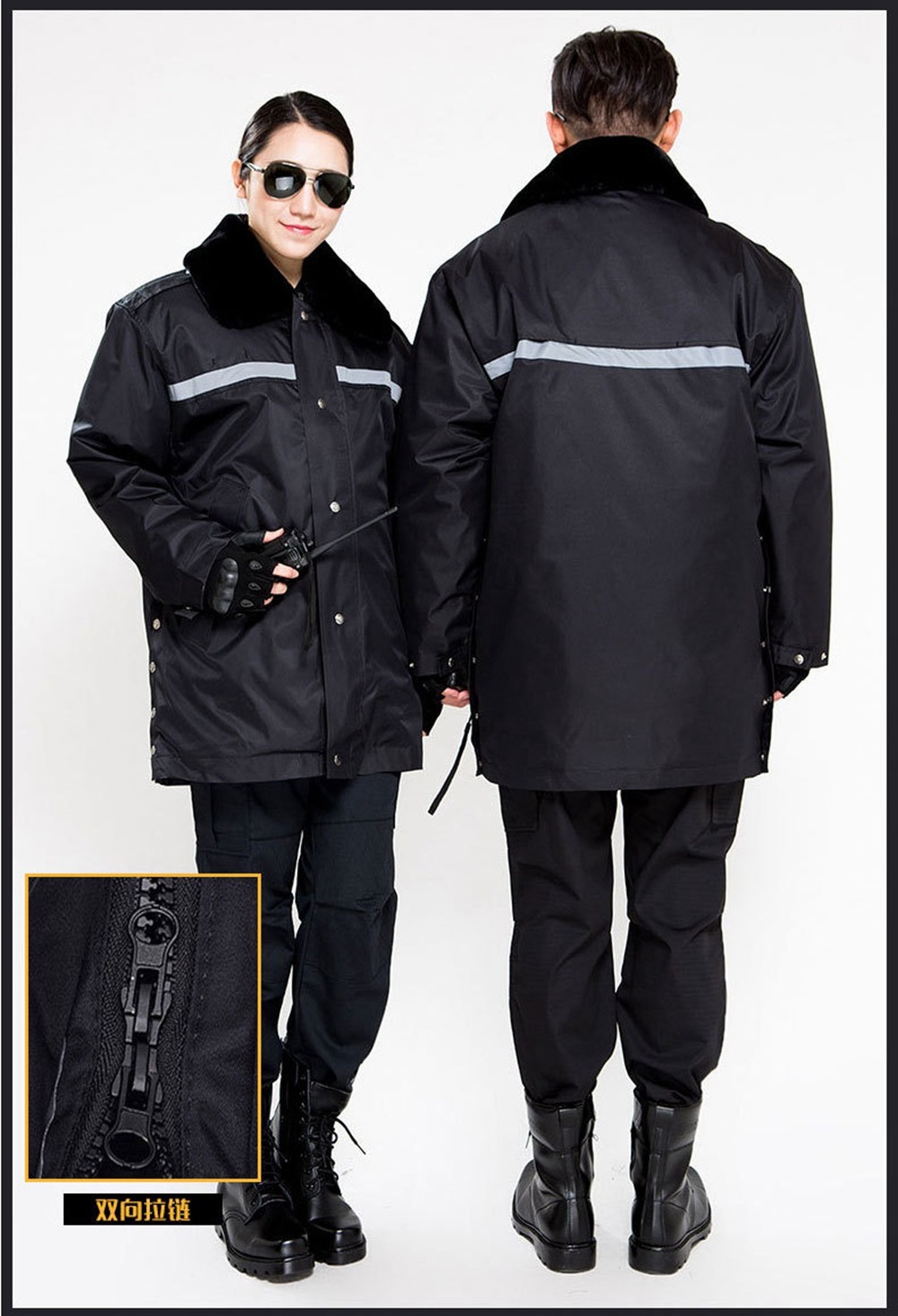 保安大衣加厚保安服冬裝服 保安大衣加厚保安服冬裝服