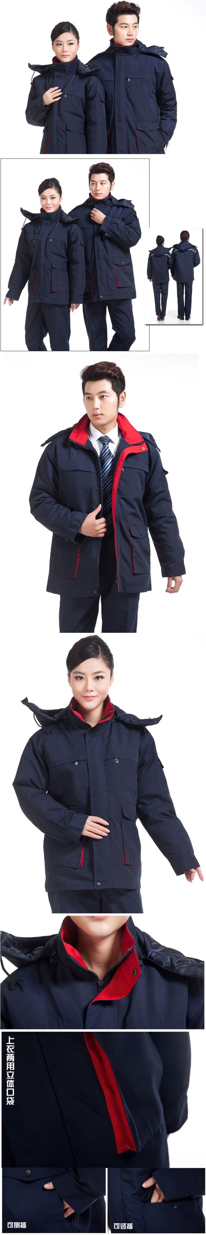 可定制棉服工裝細節(jié)展示